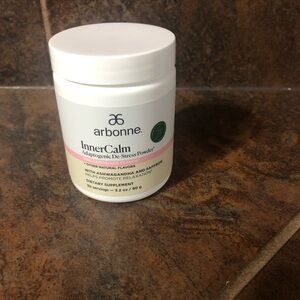 Arbonne InnerCalm Powder - White and Pink Packaging